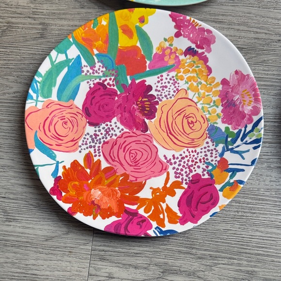 Bridgette Thornton by Anthropologie Floral Patterned Decorative Plates - Picture 3 of 7